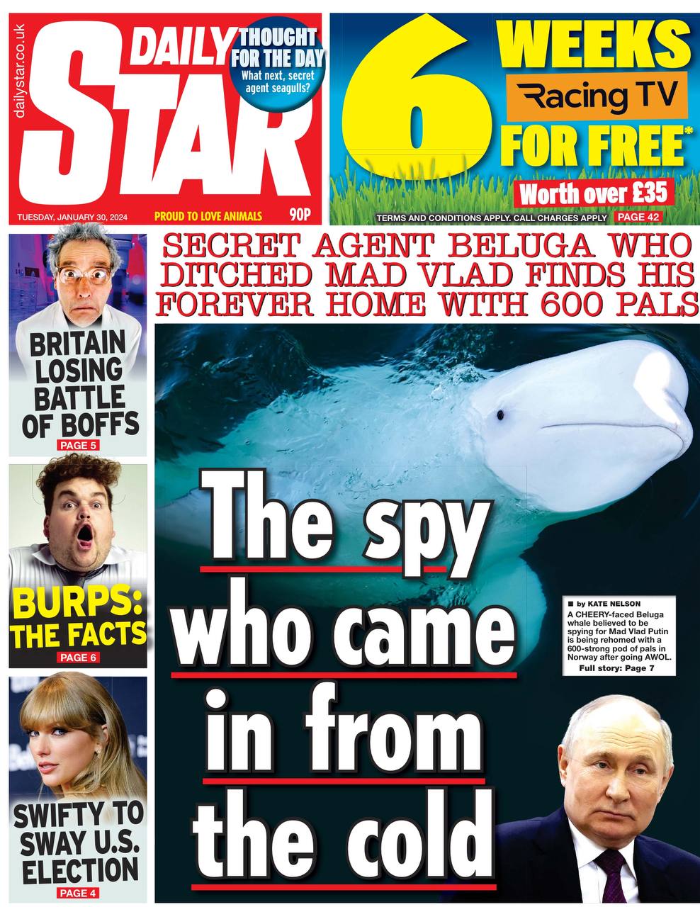 развернувшейся сейчас. в Британии, наглядно свидетельствует первая полоса с...