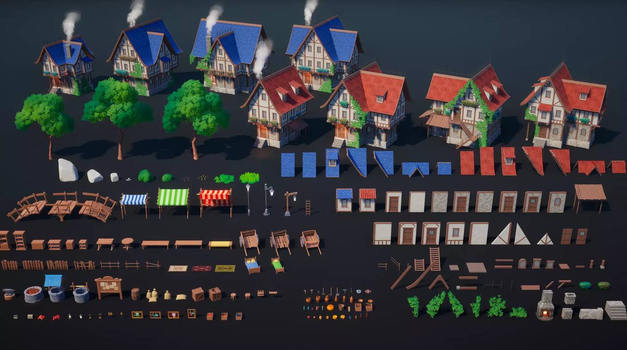 Standweyz. Stylized Village. Stylized Village PBR hiresolution. Village 1.19.2 time lapse. Stylized пгт.