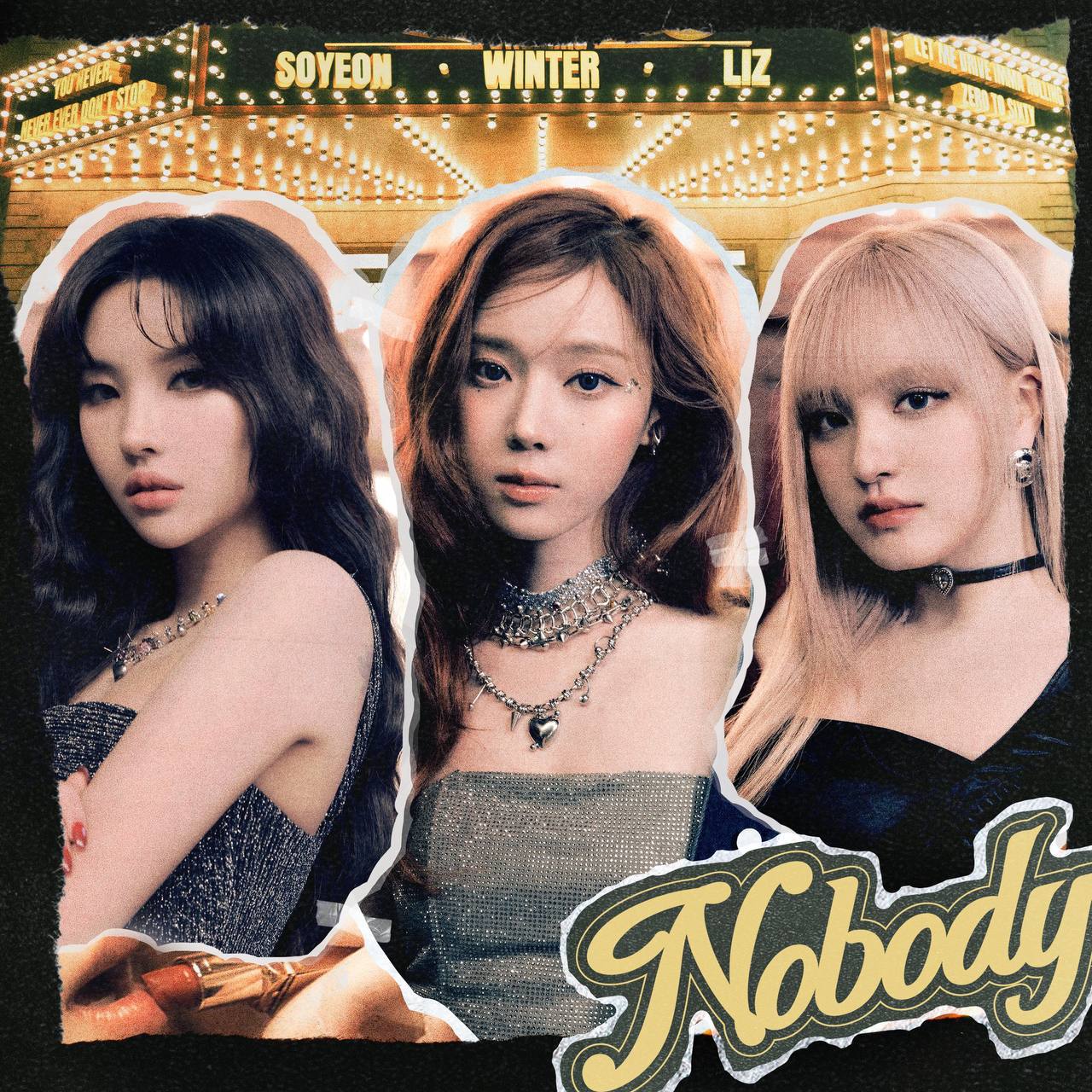Соен винтер лиз. Soyeon, Winter, Liz. Nobody соён Винтер Лиз. Винтер к поп. Nobody Soyeon Liz Winter альбом.